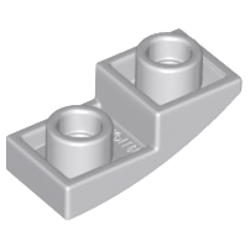 Dakpan, Gebogen 2x1x2/3 omgekeerd Light Bluish Gray